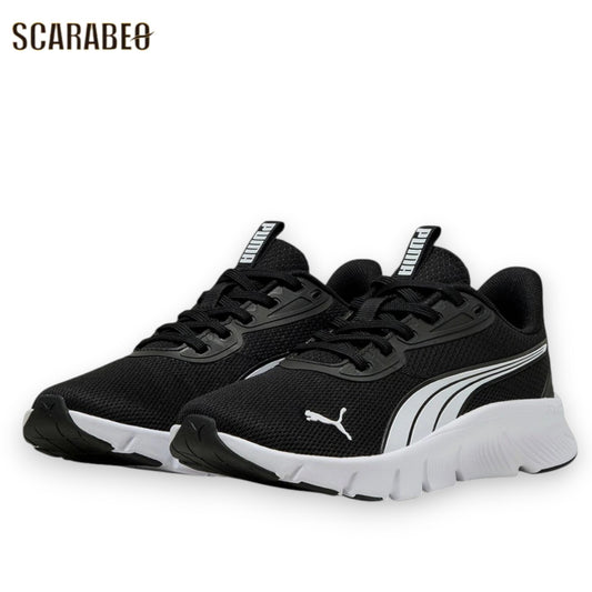 プーマ キッズ スニーカー フレックスフォーカス LITE モダン JR 401517 ジュニア 軽量 ランニングシューズ 通学 運動靴 PUMA ブラック ホワイト 401517-01
