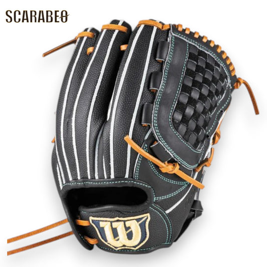 Wilson ウイルソン ジュニア 軟式 グラブ D-MAX DUAL オールラウンド用 DJ ブラック/ブラックSS 少年野球 グローブ 小指2本入れ対応 デュアル 守備力アップ 即戦力 wbw104480