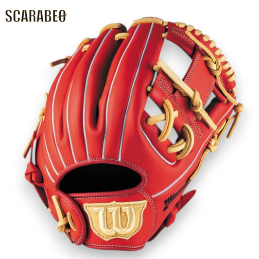 Wilson ウイルソン ソフトボール グラブ Bear DUAL M レッド デュアル 小指2本入れ推奨 親指パッド グローブ ソフトボール用 初心者向け 即使用可能 wbw104509