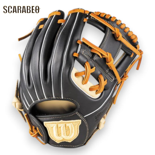 Wilson ウイルソン ソフトボール グラブ Bear DUAL M ブロンド×ブラック デュアル 小指2本入れ推奨 親指パッド 初心者向け 即使用可能 グローブ ソフトボール用 wbw104511