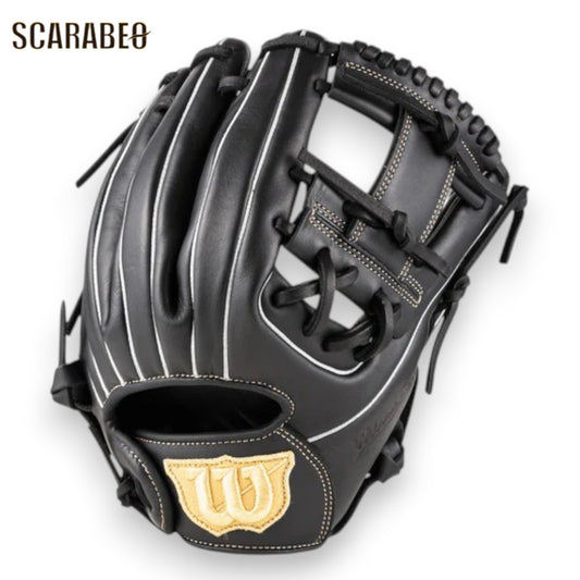 Wilson ウイルソン ソフトボール グラブ Bear DUAL M ブラック デュアル 小指2本入れ推奨 親指パッド 初心者向け 即使用可能 グローブ ソフトボール用 wbw104513