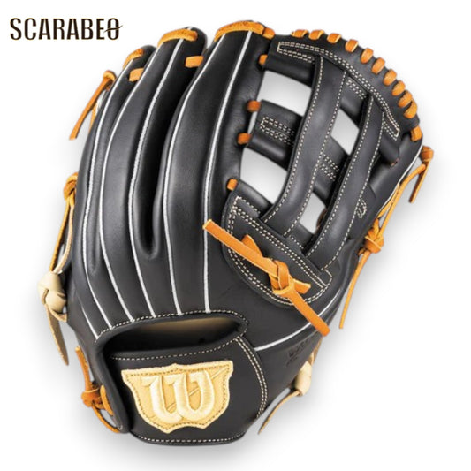 Wilson ウイルソン ソフトボール グラブ Bear DUAL L ブロンド×ブラック デュアル 小指2本入れ対応 親指パッド グローブ ソフトボール用 即使用可能 wbw104517