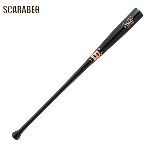 Wilson ウイルソン ノックバット 木製 ファンゴ S345R型 ブラック 89cm 91cm 93cm ポプラ メープル 大人用 コーチ用 ノック用 野球 練習用 wbw2038010