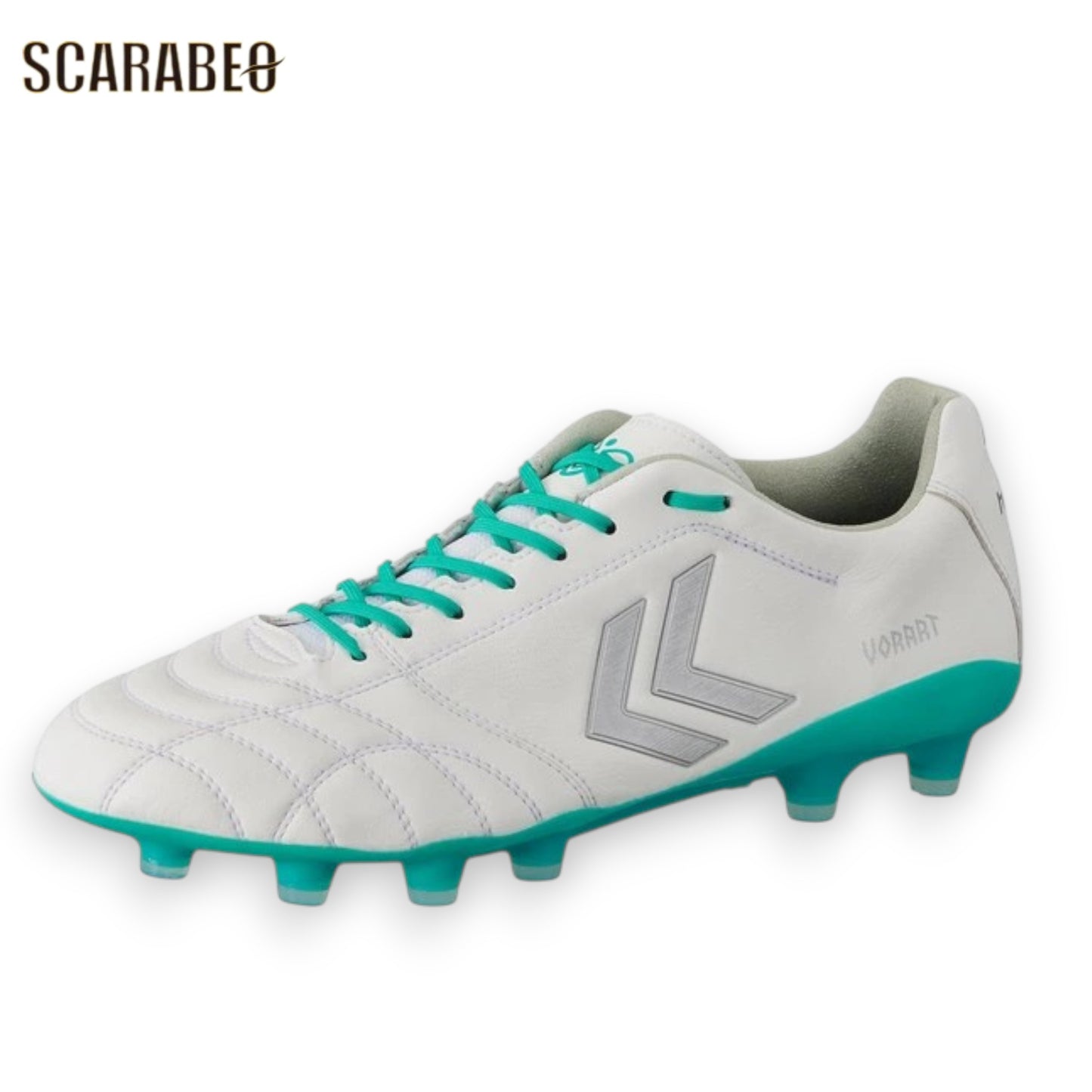 ヒュンメル ヴォラート3 SL PRO SUMMER SUPERWIDE サッカースパイク メンズ hummel 4E 幅広 人工芝対応 ホワイト エメラルドグリーン HAS1248SW WHT_EMR has1250sw