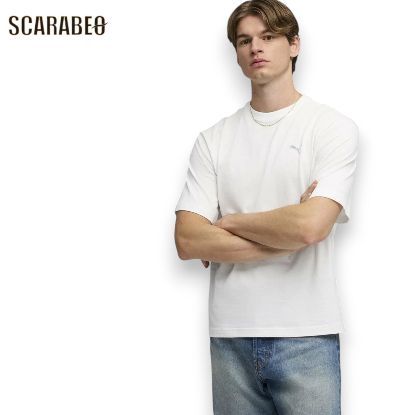 PUMAプーマメンズ半袖TシャツバックプリントグラフィックTシャツロゴT綿100％カジュアルスポーツウェア694044