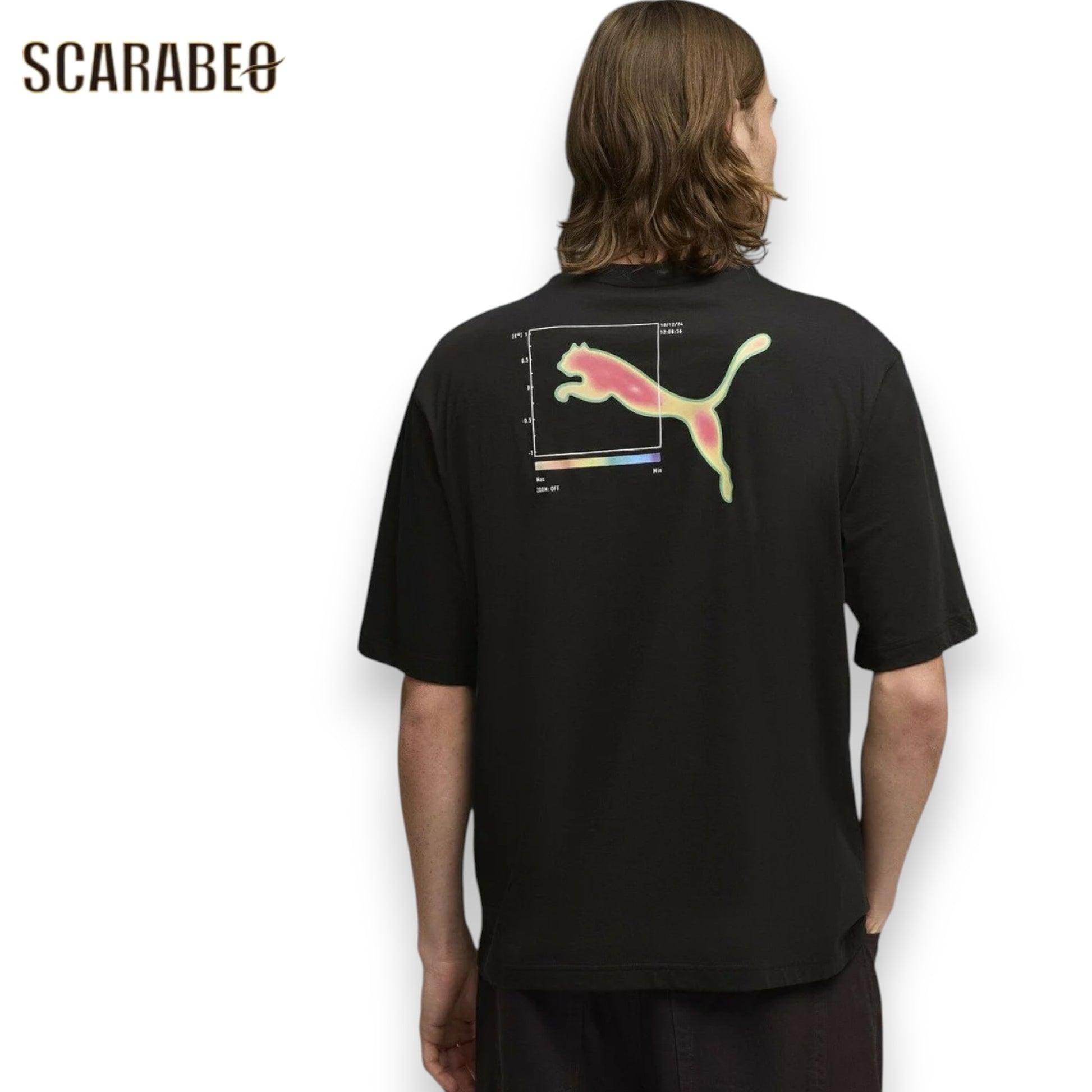 PUMAプーマメンズ半袖TシャツバックプリントグラフィックTシャツロゴT綿100％カジュアルスポーツウェア694044
