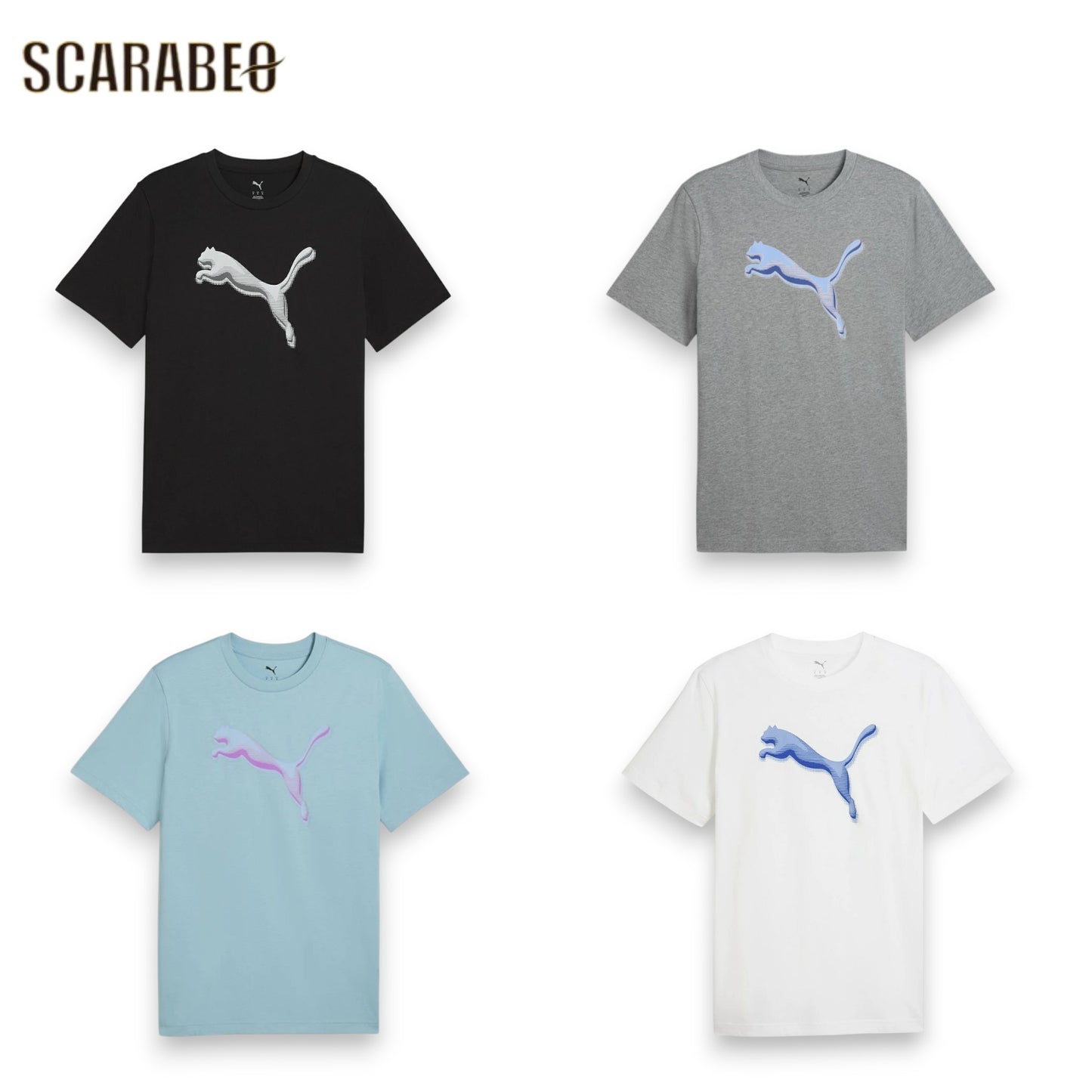 PUMAプーマメンズ半袖TシャツキャットロゴTシャツビッグロゴグラフィックTシャツ綿100％スポーツウェアカジュアル694083
