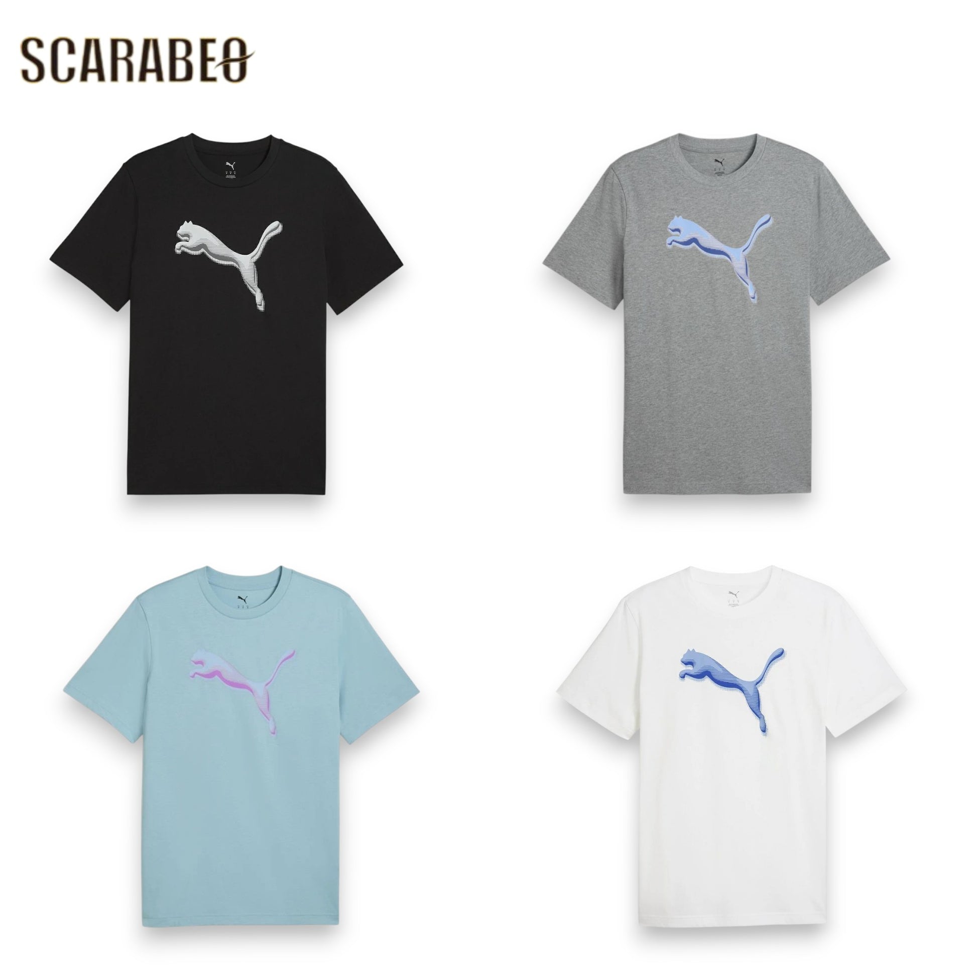 PUMAプーマメンズ半袖TシャツキャットロゴTシャツビッグロゴグラフィックTシャツ綿100％スポーツウェアカジュアル694083