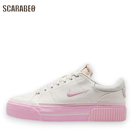 NIKE ナイキ コート レガシー リフト VS レディース 厚底 スニーカー 白 ホワイト ピンク プラットフォーム シューズ カジュアル 靴 iv2039-100 iv2039-100