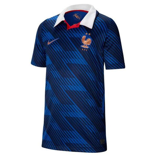 キッズ NIKE ナイキ フランス代表 2026 ホーム レプリカユニフォーム 半袖 スタジアムシャツ Dri-FIT サッカーウェア 子供用 JR ジュニア KIDS ib5129-480 ブルー ib5129-480
