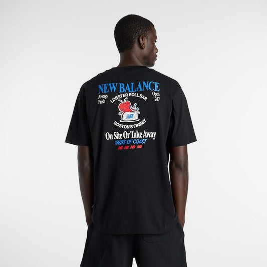 New Balance ニューバランス ロブスターロールTシャツ メンズ 半袖Tシャツ カジュアル スポーツ コットン リラックスフィット mt61y1f6-bk