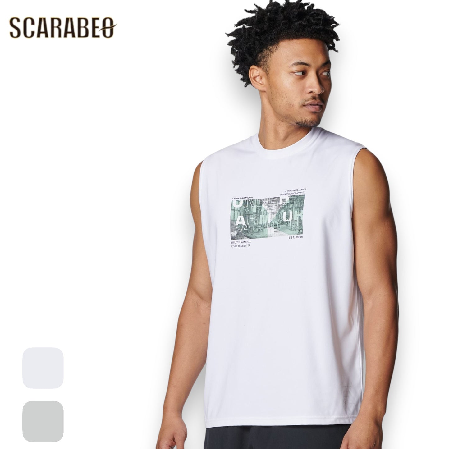 UNDER ARMOUR アンダーアーマー UAモチベート グラフィック スリーブレス シャツ メンズ ノースリーブ トレーニング ランニング 吸汗速乾 ストレッチ 6012576