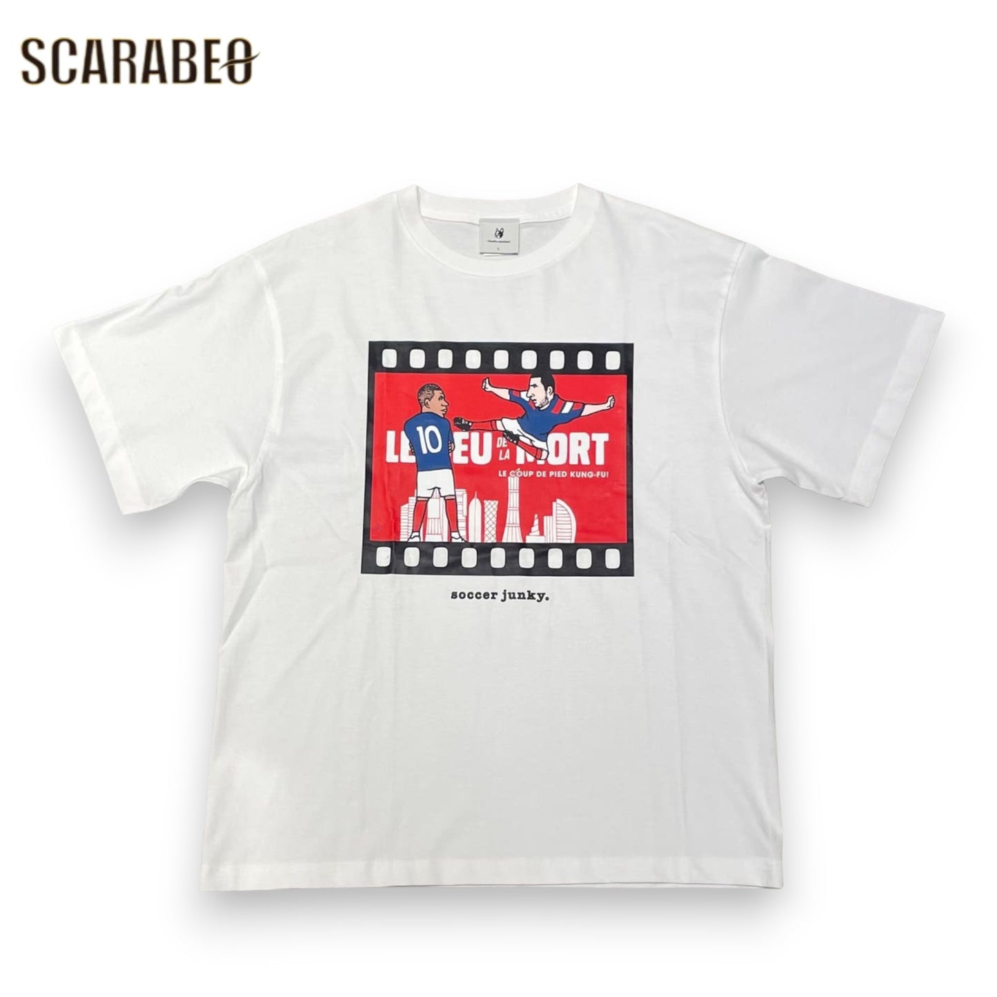 Soccer Junky サッカージャンキー FRA+10 プレミアム半袖Tシャツ メンズ JERRYコラボ サッカー フットサル カジュアル 綿100％ jr26b90