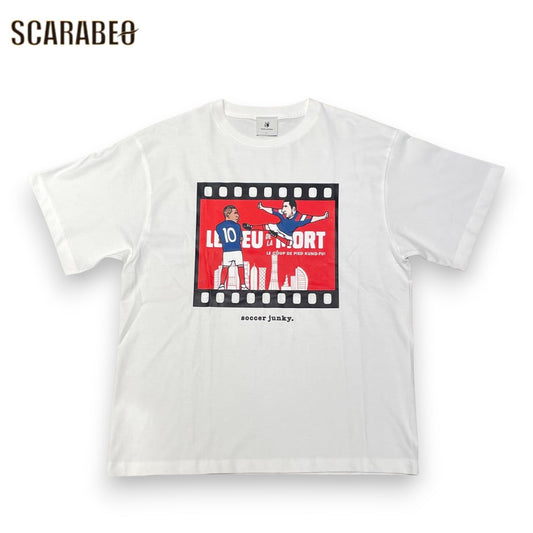 Soccer Junky サッカージャンキー FRA+10 プレミアム半袖Tシャツ メンズ JERRYコラボ サッカー フットサル カジュアル 綿100％ jr26b90