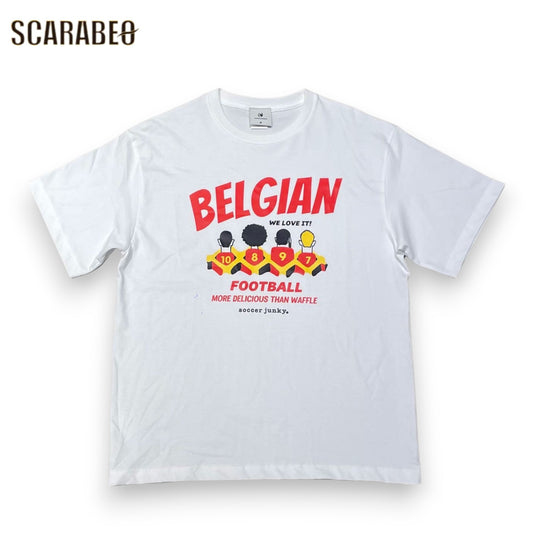 Soccer Junky サッカージャンキー BELGIAN プレミアム半袖Tシャツ メンズ JERRYコラボ サッカー フットサル カジュアル 綿100％  jr26c20