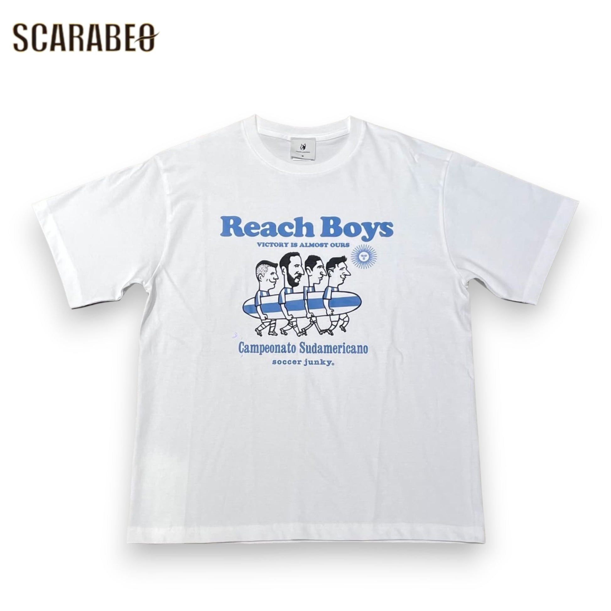Soccer Junky サッカージャンキー Reach Boys プレミアム半袖Tシャツ メンズ サッカー フットサル カジュアル 綿100％ 半袖TEE jr26d00