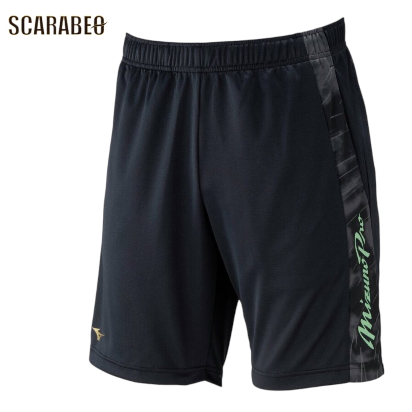 Mizuno ミズノプロ ソーラーカット ハーフパンツ メンズ 夏用 遮熱 UVカット 吸汗速乾 トレーニングパンツ スポーツウェア ブラック 12jddp8109