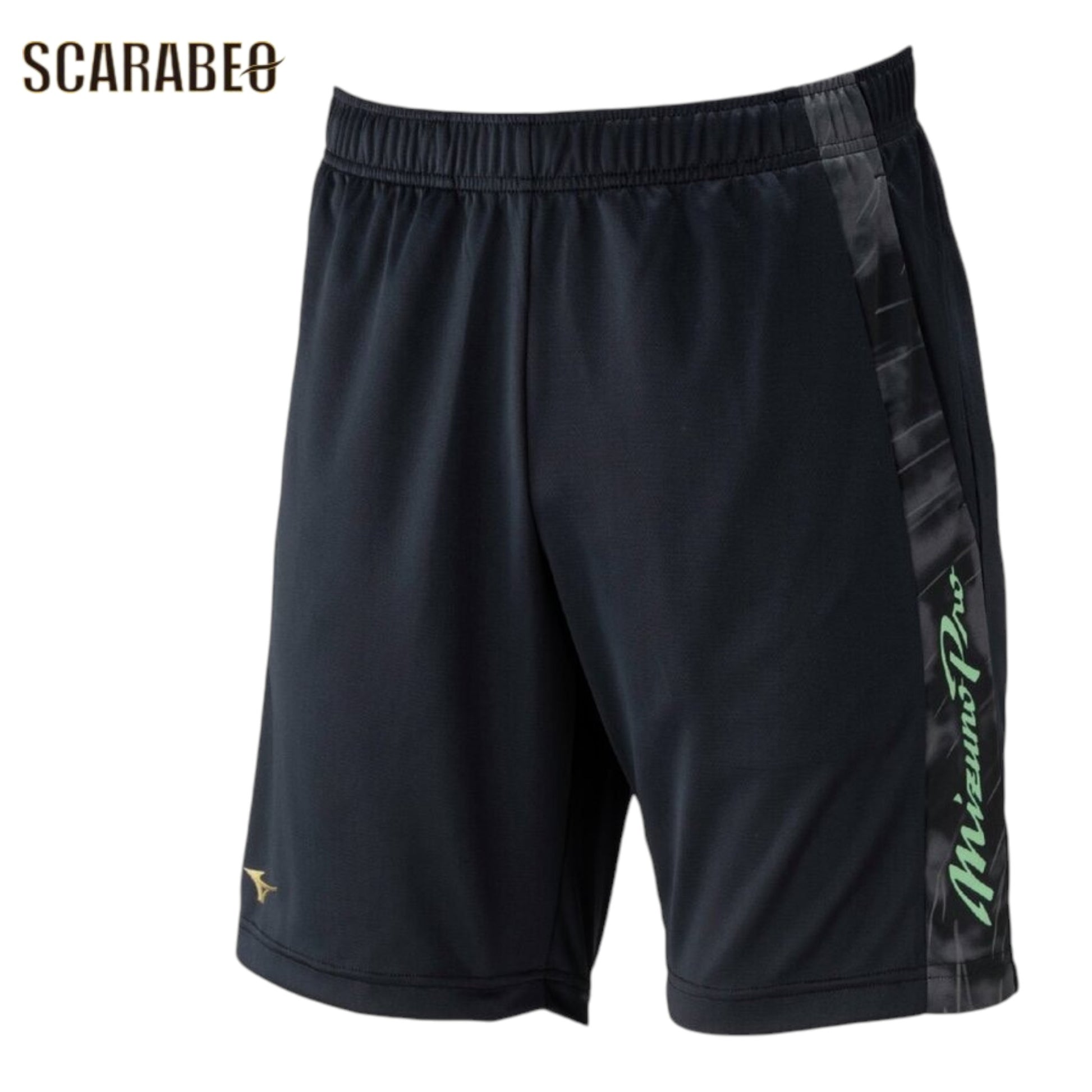 Mizuno ミズノプロ ソーラーカット ハーフパンツ メンズ 夏用 遮熱 UVカット 吸汗速乾 トレーニングパンツ スポーツウェア ブラック 12jddp8109