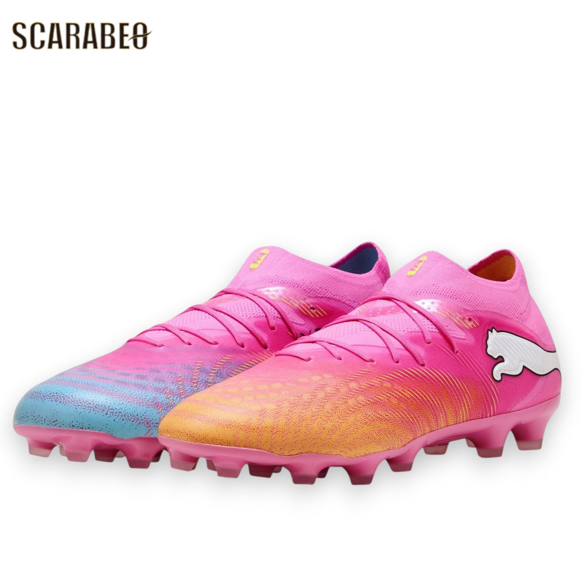【5月28日発売】PUMA プーマ フューチャー 9 プロ HG/AG SHOWTIME PACK サッカースパイク 土 人工芝 天然芝対応 ポイズンピンク 108901-05