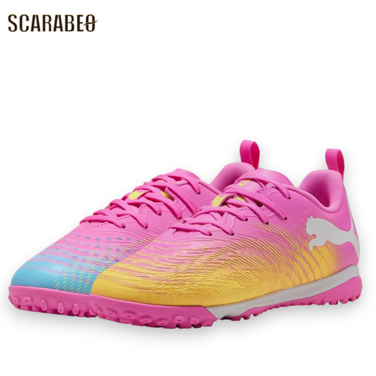 【5月28日発売】PUMA プーマ ジュニア フューチャー 9 プレイ TT + Mid Jr SHOWTIME PACK サッカー フットサル トレーニングシューズ トレシュー ポイズンピンク 108931-05
