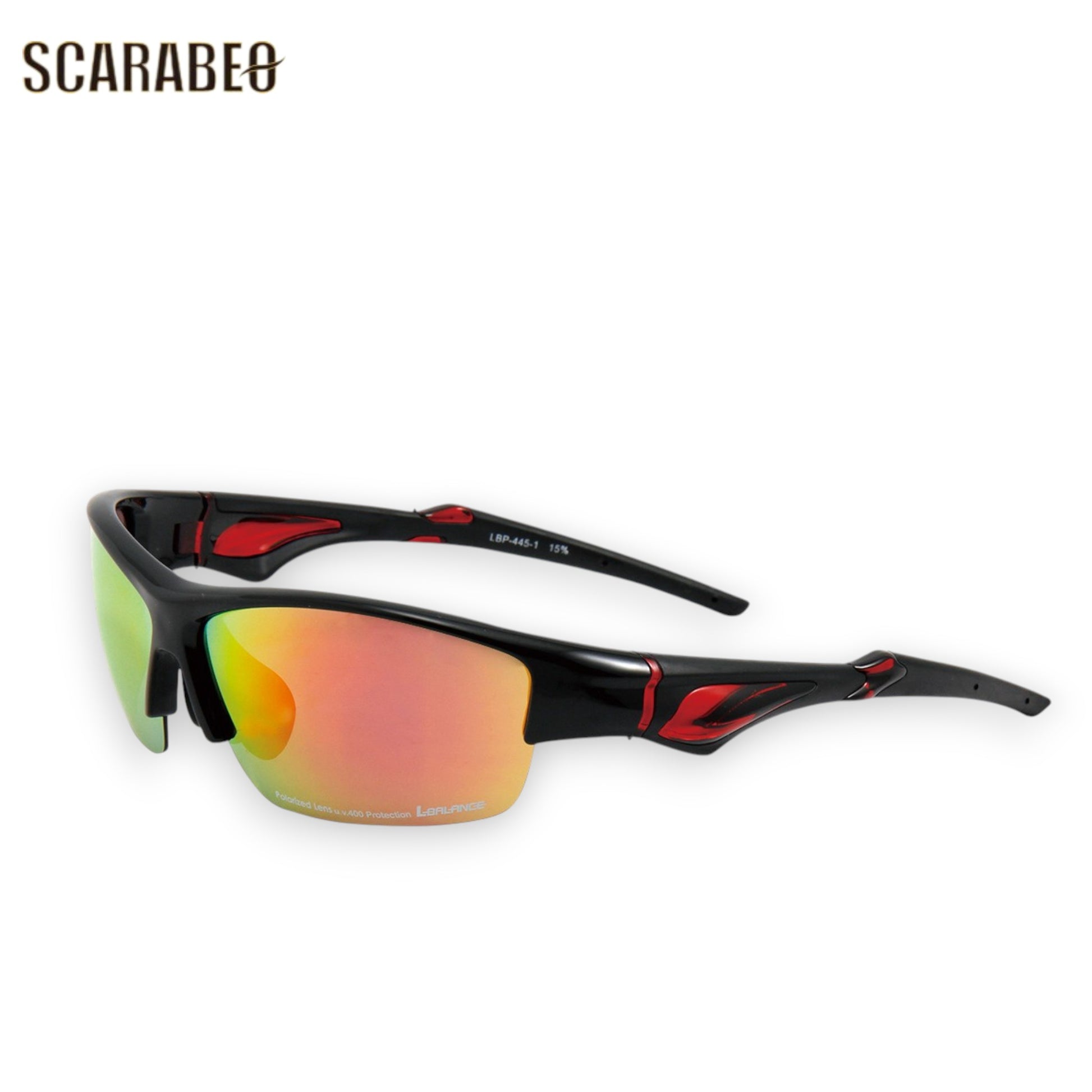 L-BALANCEEYES偏光サングラスLBP-445ランニングサングラス偏光レンズUVカット軽量26.5gスポーツサングラスジョギングマラソン自転車ゴルフメンズレディース