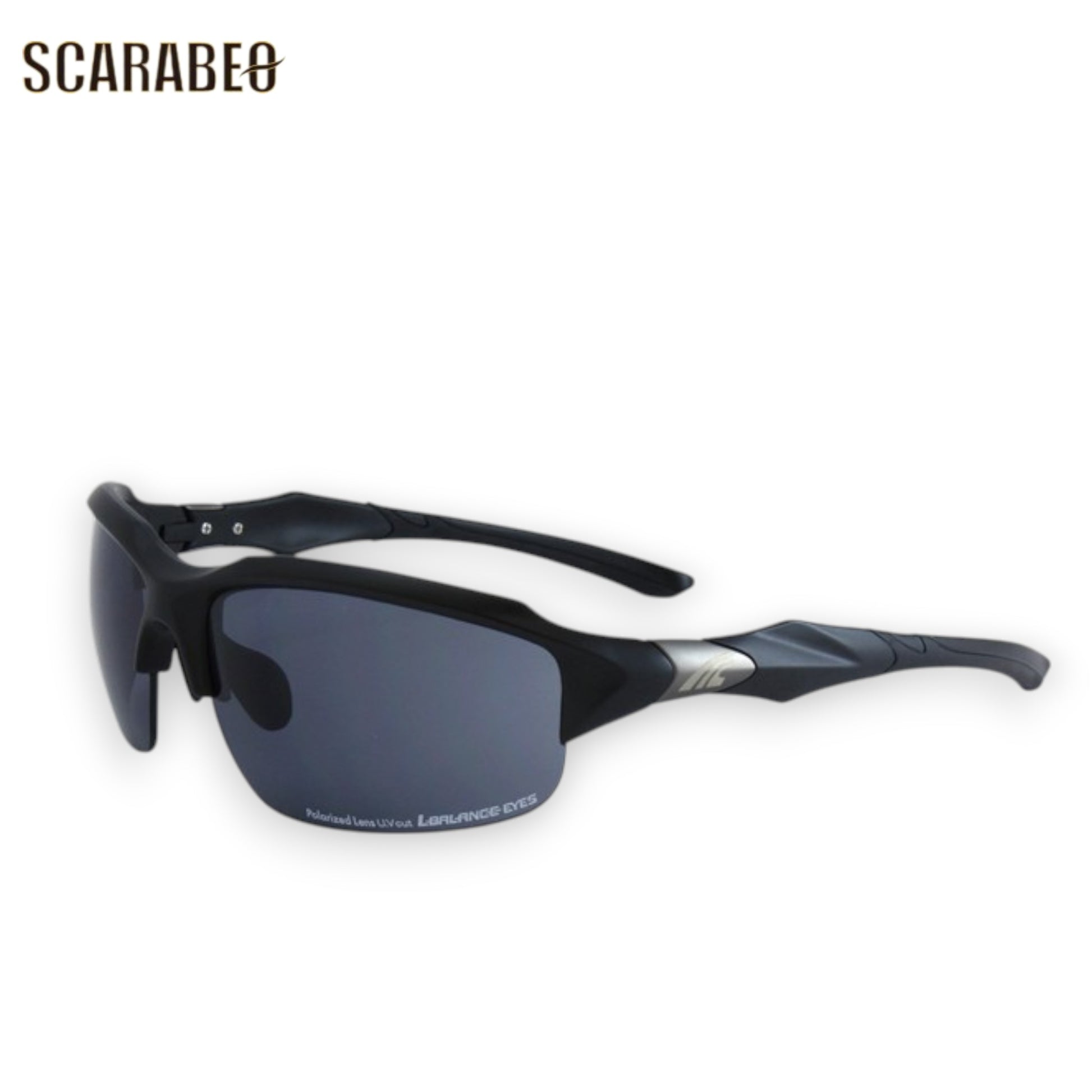 L-BALANCE偏光サングラスLBP-452-1偏光レンズUVカット99％超軽量24gドライブサングラススポーツサングラスメンズレディースブラックlbp-452-1