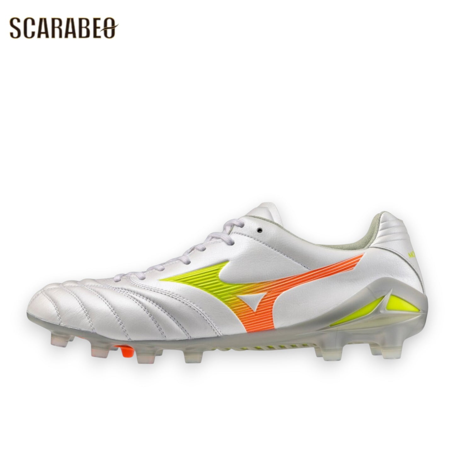 ミズノ モナルシーダ NEO III ELITE PRISM WHITE PACK サッカースパイク 天然芝 人工芝 土対応 軽量 天然皮革 MIZUNO MONARCIDA NEO 3 ELITE p1ga262054