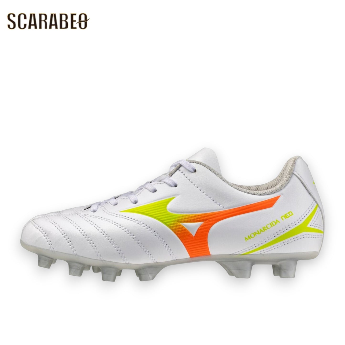 ミズノ モナルシーダ NEO III SELECT Jr PRISM WHITE PACK ジュニア サッカースパイク ワイドフィット 天然芝 人工芝 土対応 MIZUNO MONARCIDA NEO 3 SELECT Jr p1gb262554