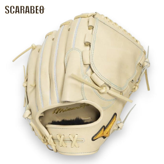 ミズノプロ 硬式グローブ 投手用 宮城型 ブロンド 高校野球対応 限定 硬式グラブ ピッチャー用 MIZUNO PRO 野球 グローブ 1ajgh34011-80