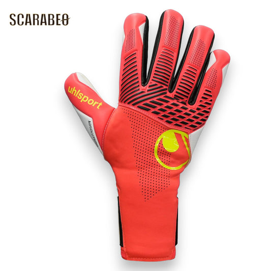 ウールシュポルト ファングマシーネ ZNE アブソルートグリップ ハーフネガティブ キーパーグローブ uhlsport GKグローブ フローレッド 1011415