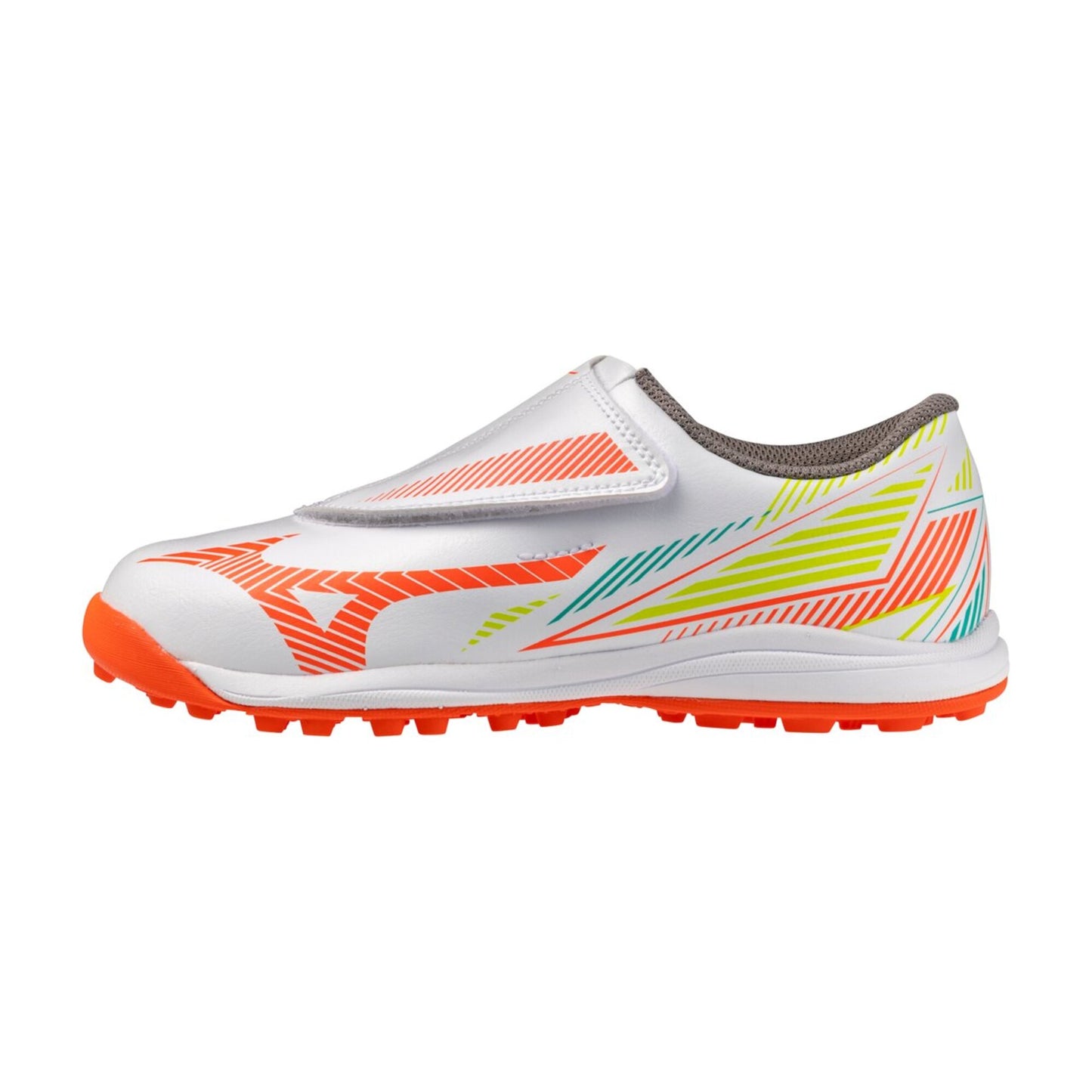 ミズノ アレゴール ONE-B AS キッズ トレーニングシューズ MIZUNO ALEGOAL ONE-B AS サッカー ジュニア ベルクロ ホワイト オレンジ p1ge262954