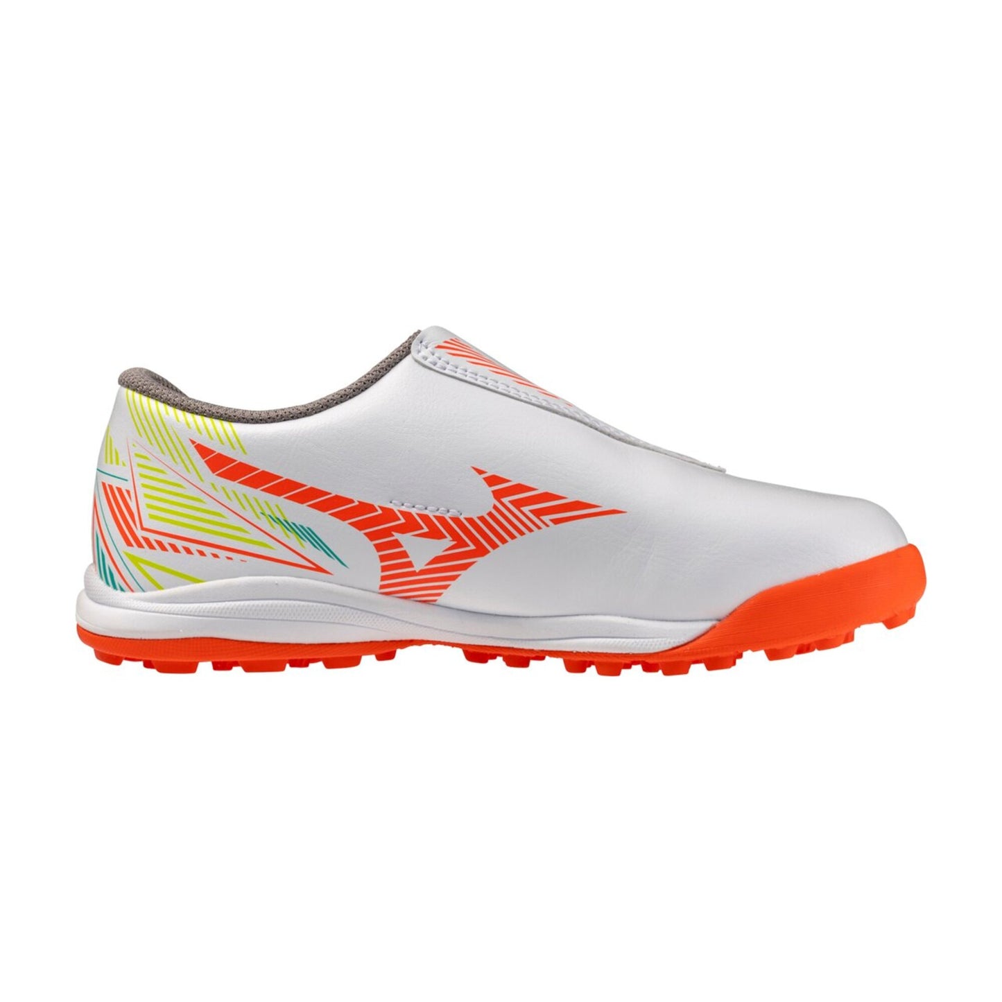 ミズノ アレゴール ONE-B AS キッズ トレーニングシューズ MIZUNO ALEGOAL ONE-B AS サッカー ジュニア ベルクロ ホワイト オレンジ p1ge262954