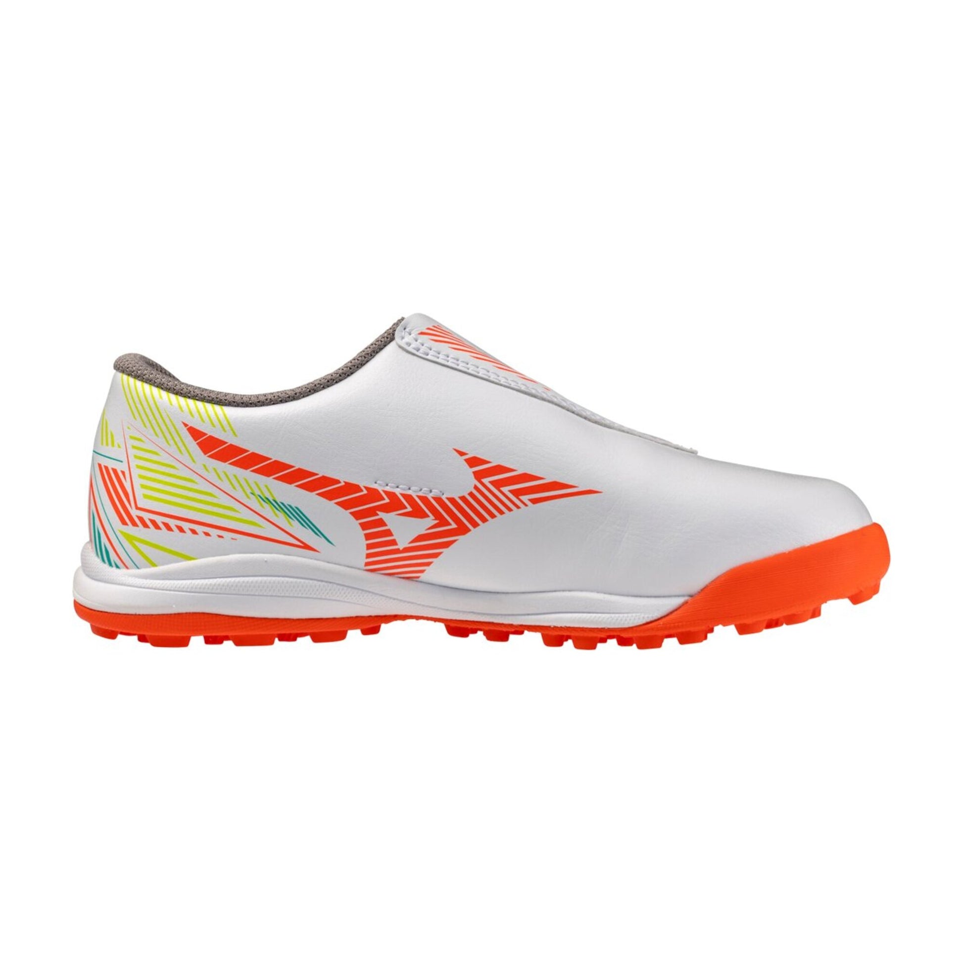 ミズノ アレゴール ONE-B AS キッズ トレーニングシューズ MIZUNO ALEGOAL ONE-B AS サッカー ジュニア ベルクロ ホワイト オレンジ p1ge262954