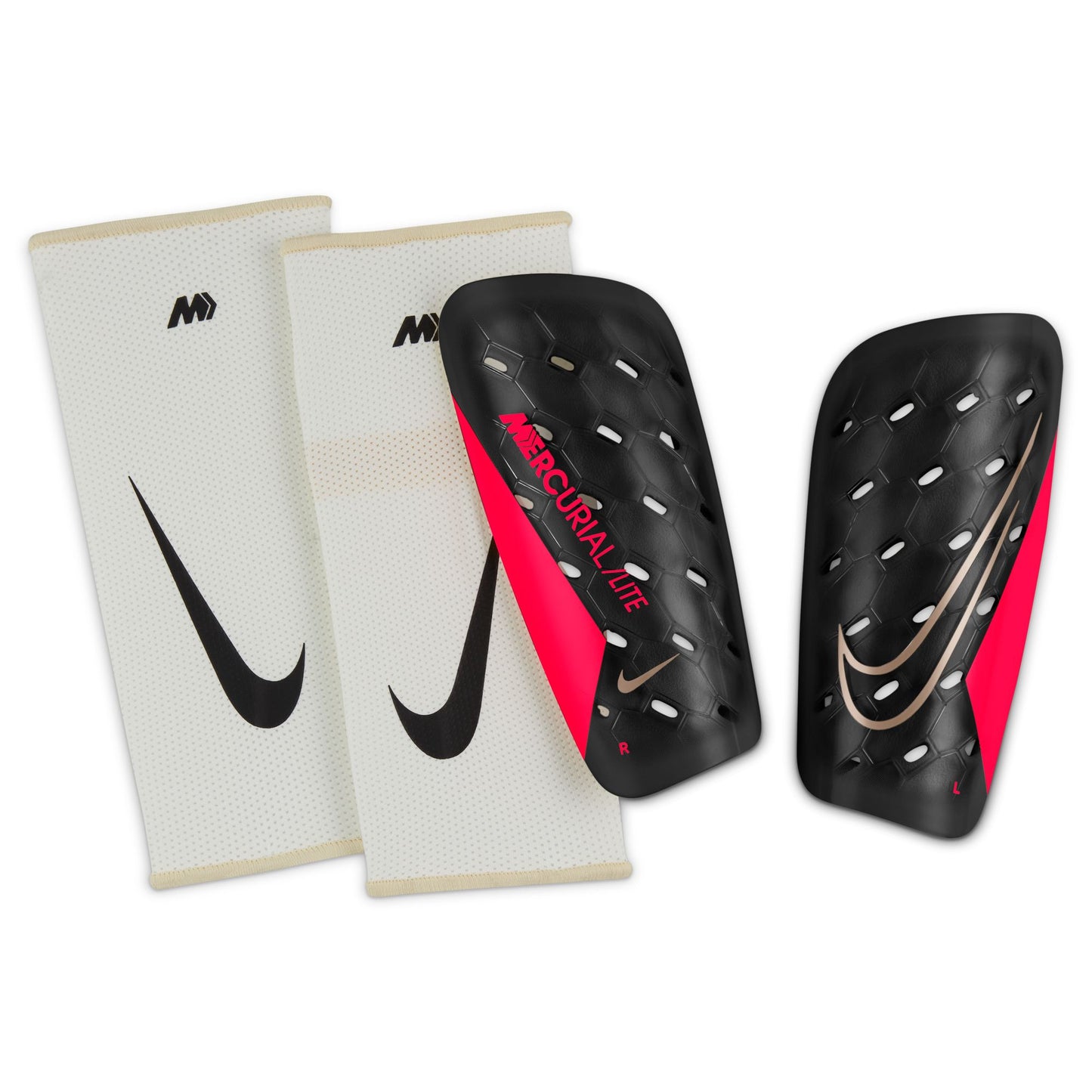 ナイキ マーキュリアル ライト FA22 シンガード ブラック NIKE Mercurial Lite レガース すね当て サッカー フットサル 軽量 プロテクター dn3611-014