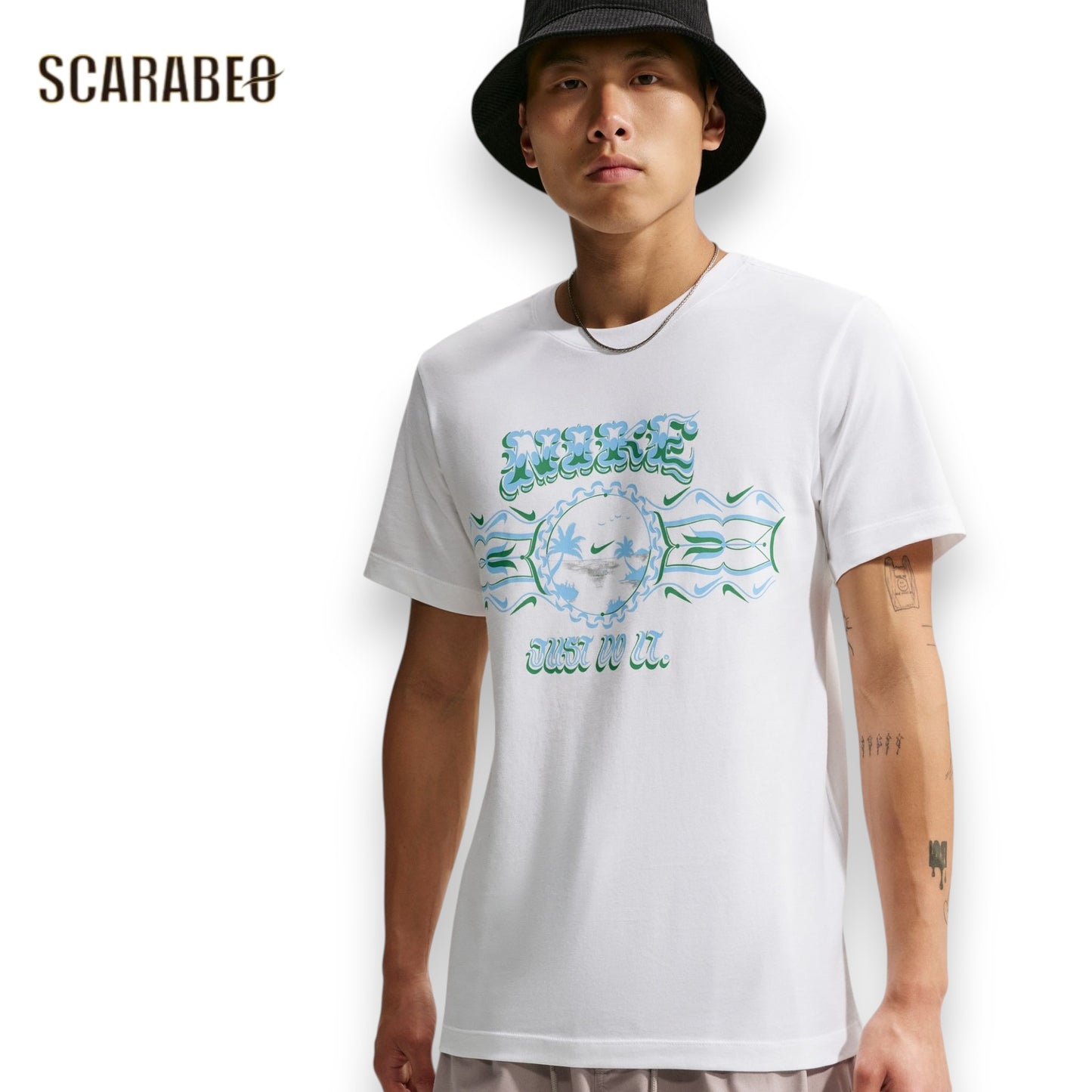 ナイキ NSW STD パームツリー JDI 半袖Tシャツ NIKE メンズ Tシャツ コットン Just Do It ホワイト im3732-100