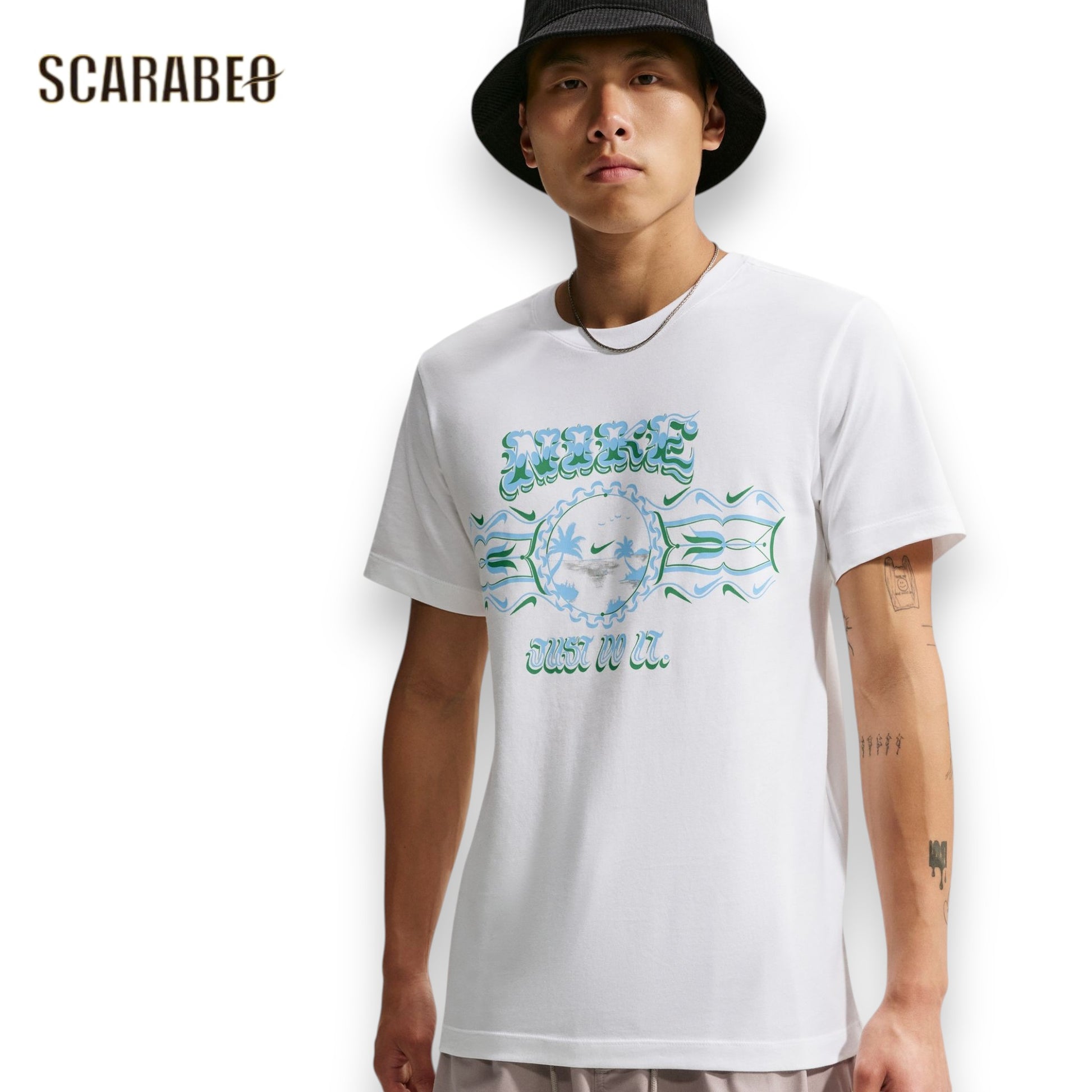 ナイキ NSW STD パームツリー JDI 半袖Tシャツ NIKE メンズ Tシャツ コットン Just Do It ホワイト im3732-100