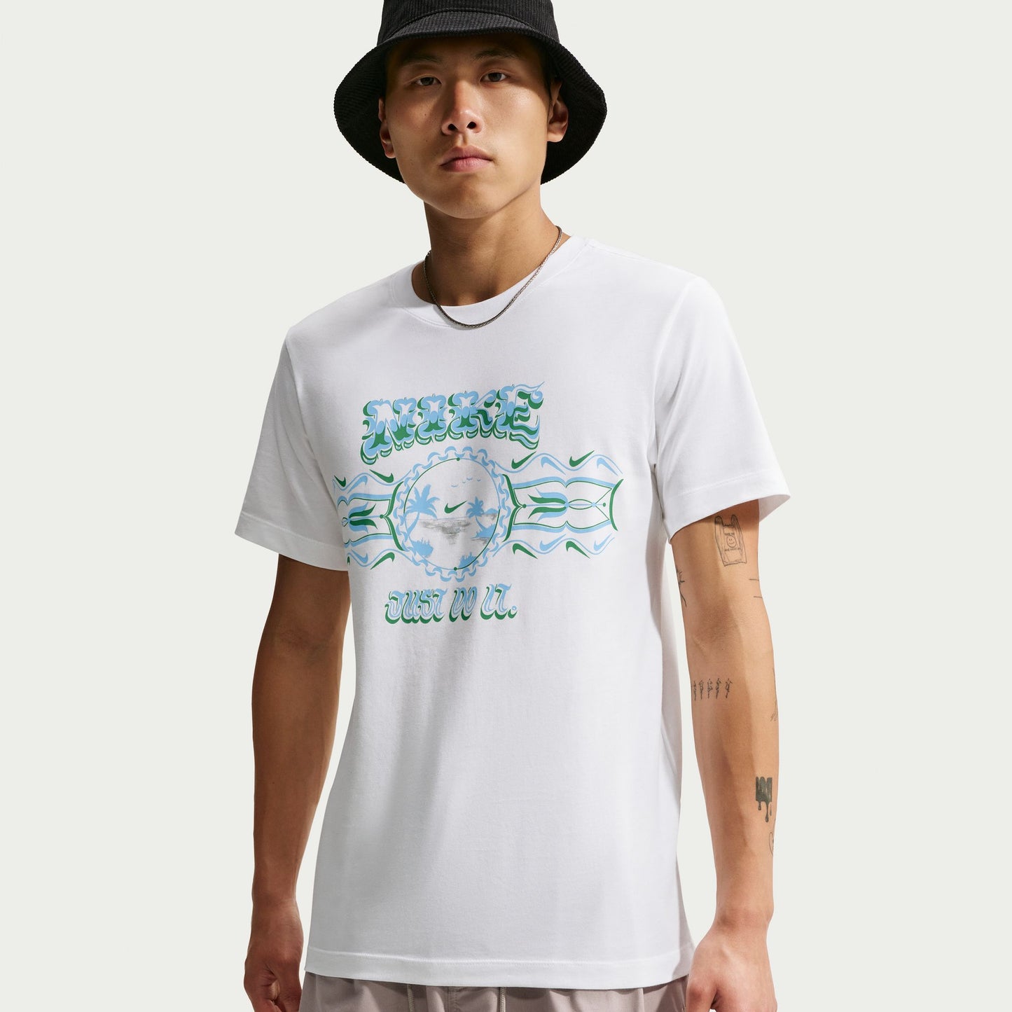 ナイキ NSW STD パームツリー JDI 半袖Tシャツ NIKE メンズ Tシャツ コットン Just Do It ホワイト im3732-100