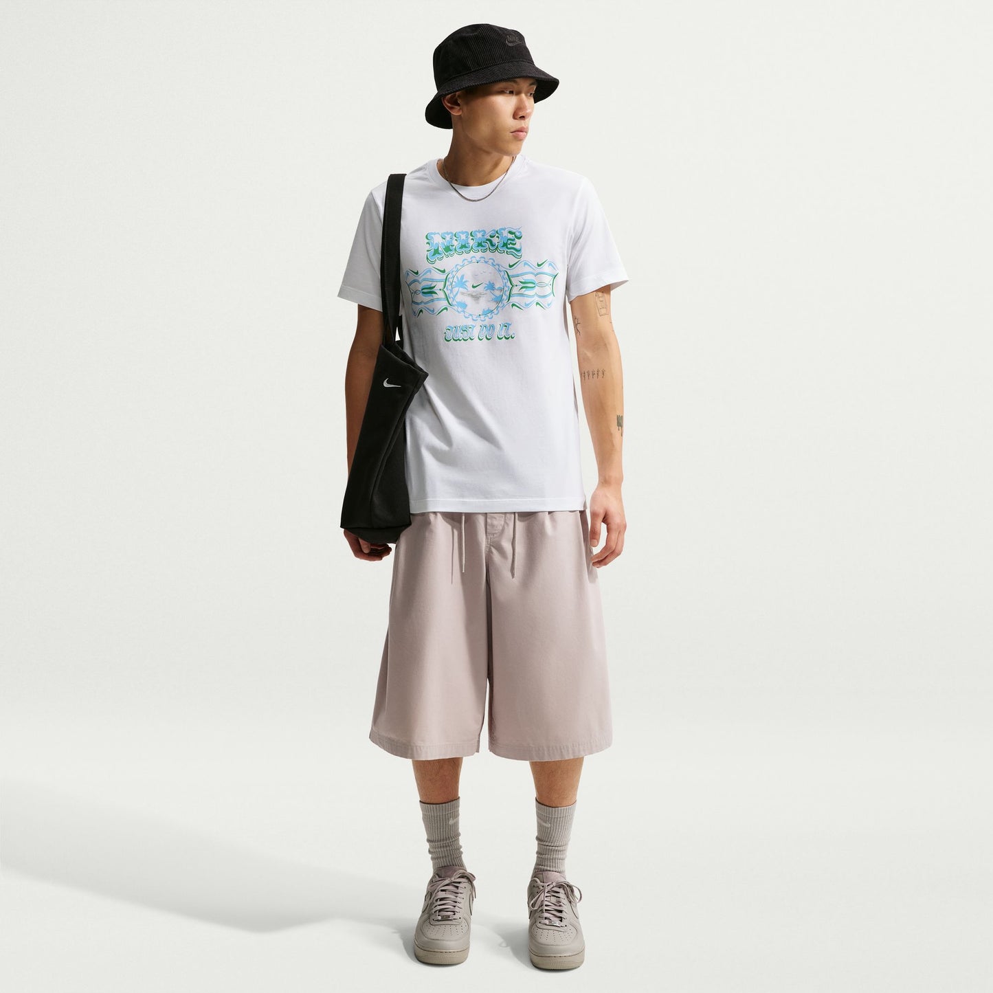 ナイキ NSW STD パームツリー JDI 半袖Tシャツ NIKE メンズ Tシャツ コットン Just Do It ホワイト im3732-100