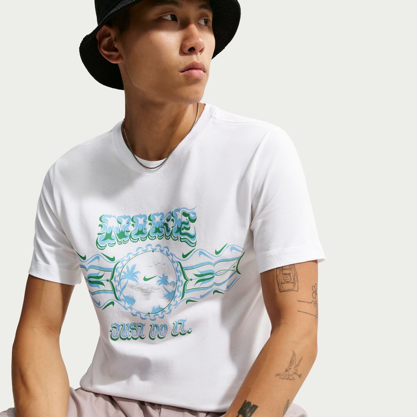 ナイキ NSW STD パームツリー JDI 半袖Tシャツ NIKE メンズ Tシャツ コットン Just Do It ホワイト im3732-100