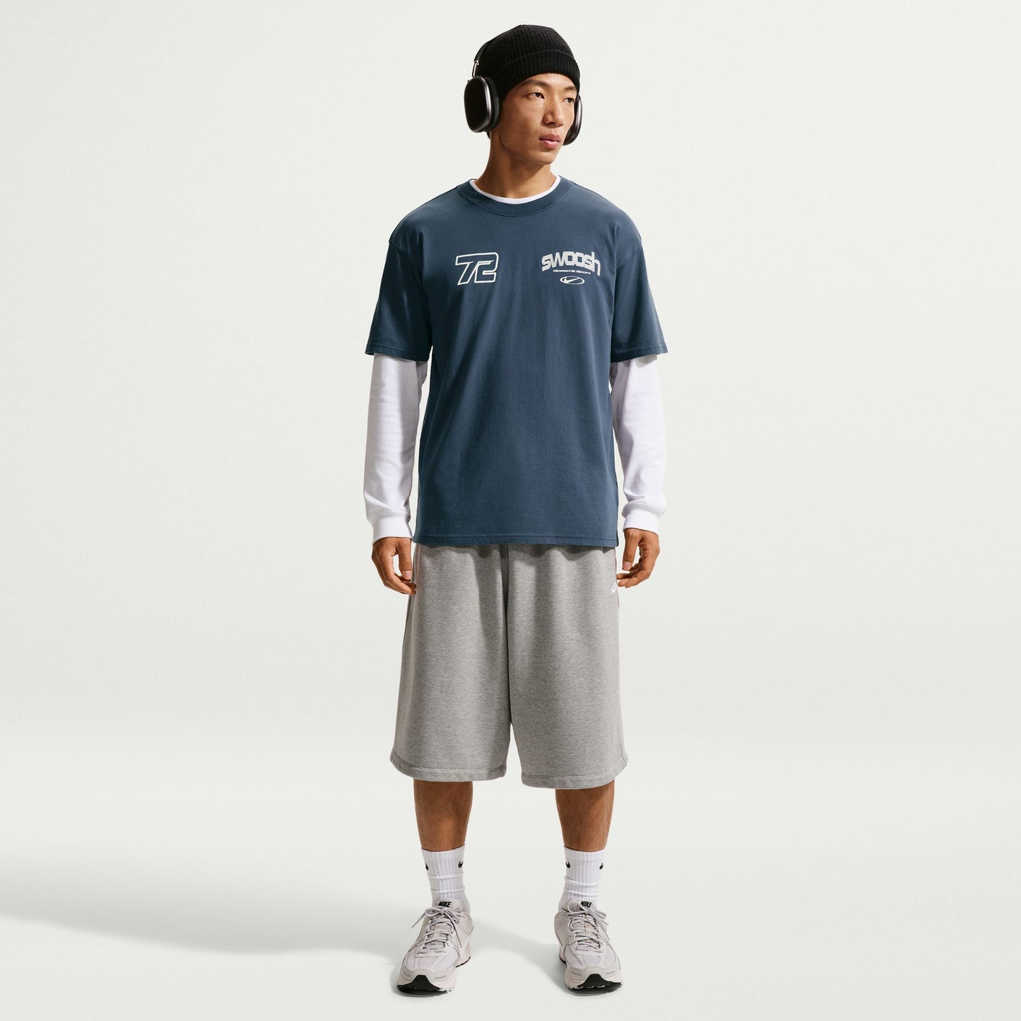 ナイキ スポーツウェア Tシャツ IM3778-437 NIKE メンズ 半袖Tシャツ コットン100％ カジュアル サンダーブルー im3778-437