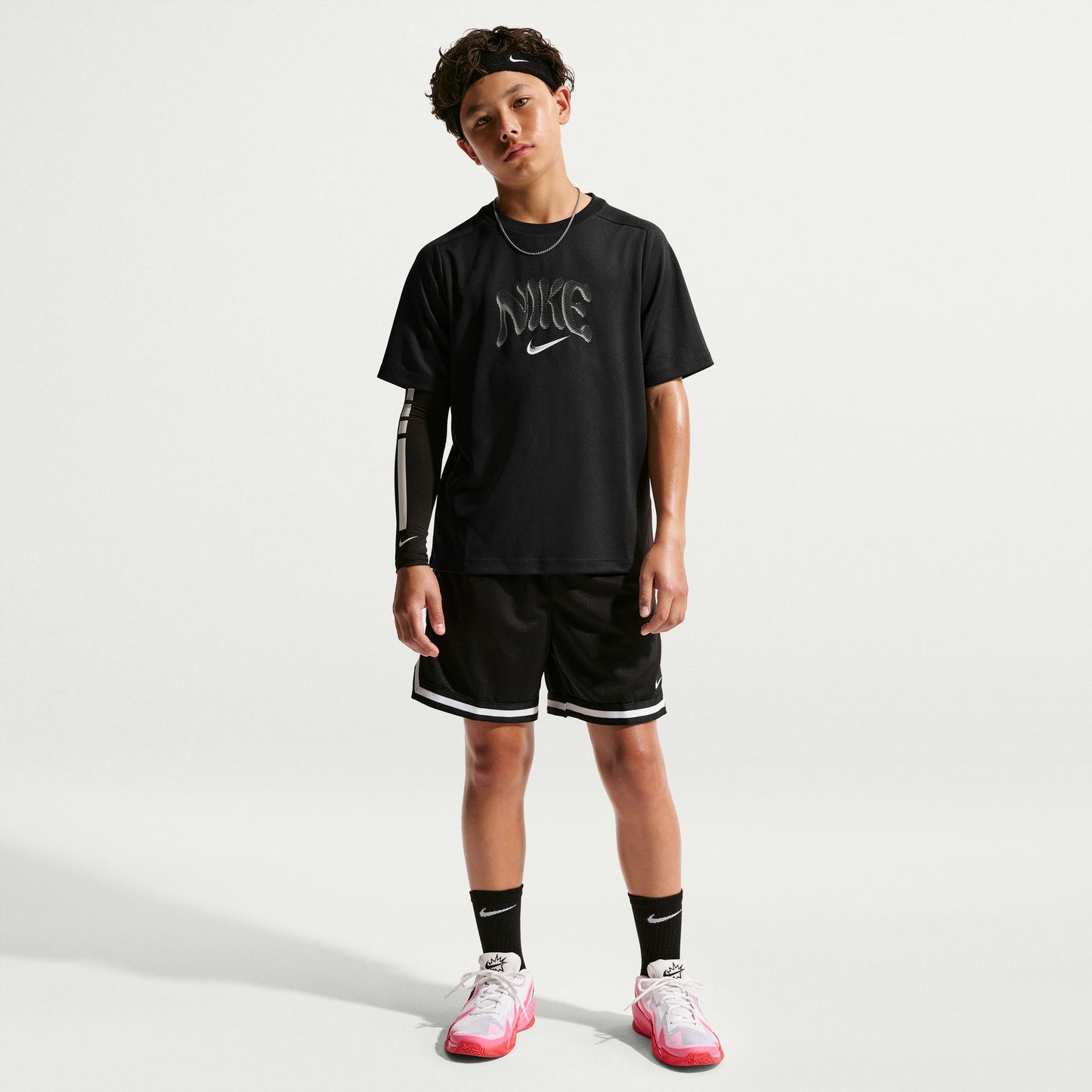 ナイキ YTH マルチ リフレッシュ S/S トップ IO0737-010 NIKE キッズ 半袖Tシャツ ジュニア スポーツウェア ブラック io0737-010