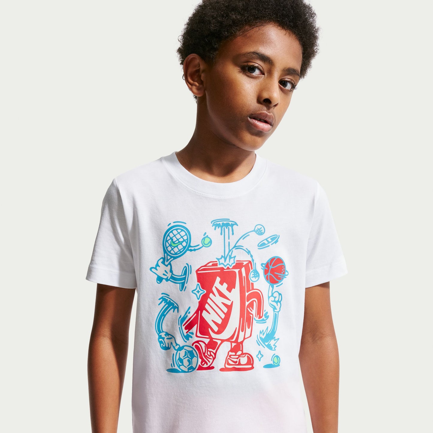 ナイキ YTH NSW ボクシー MLT SPT S/S Tシャツ IO1995-100 NIKE キッズ 半袖Tシャツ ジュニア コットン100％ ホワイト io1995-100