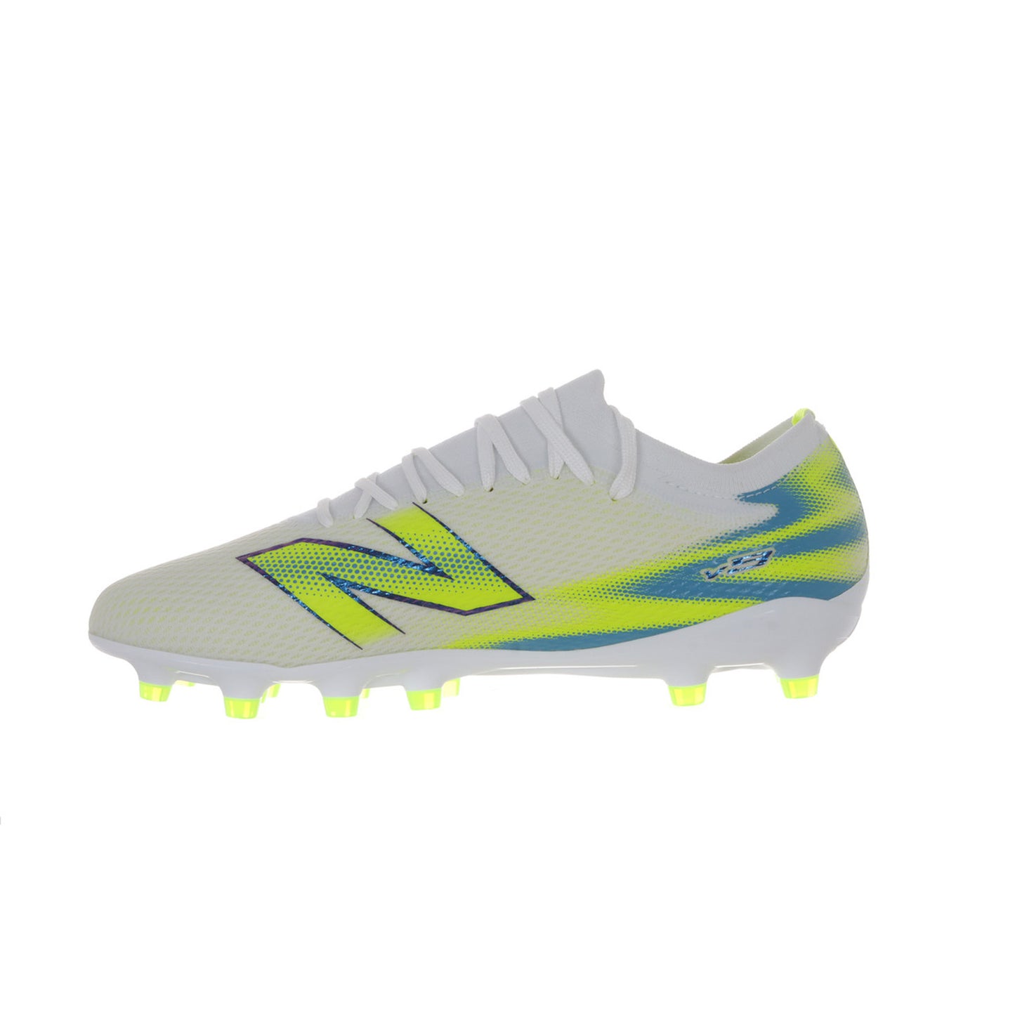 ニューバランス FURON TEAM HG/AG V9 UF3H6J62E サッカースパイク 2E ワイド フューロン ホワイト ブルー 土 人工芝 天然芝 uf3h6j62e