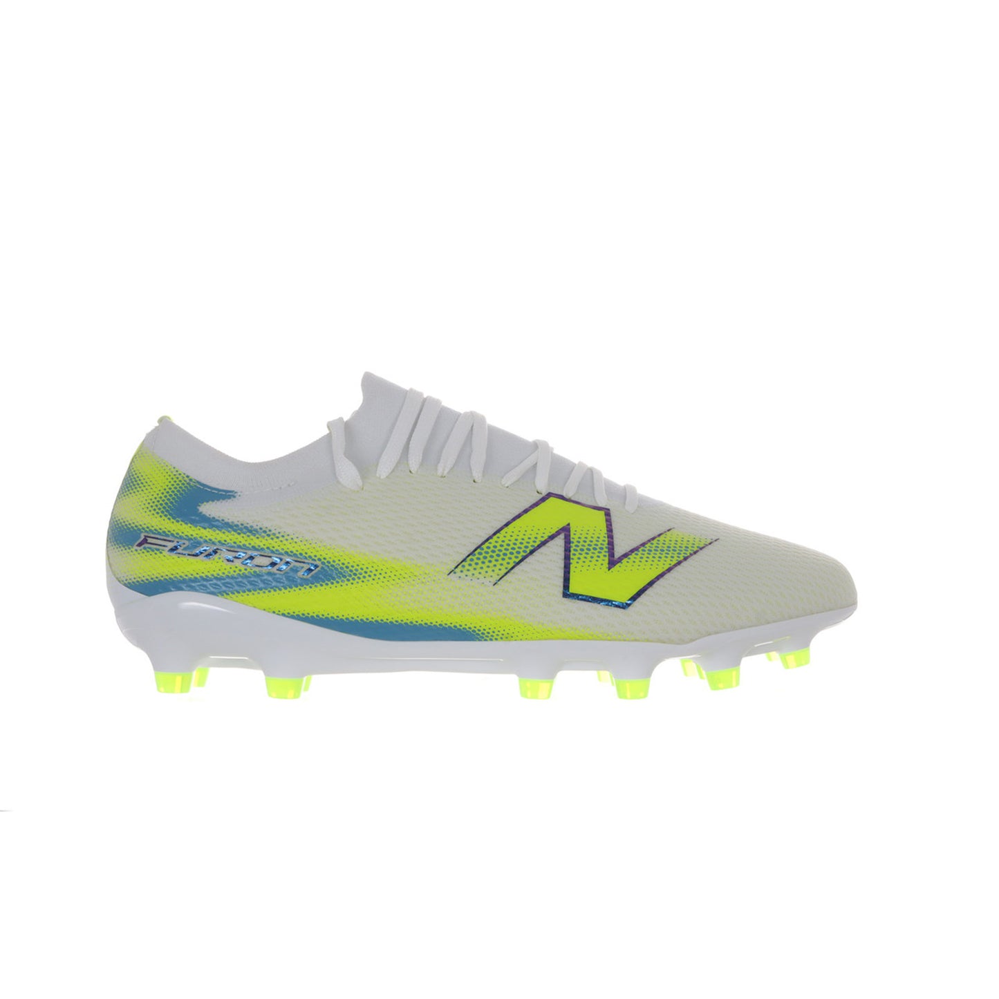 ニューバランス FURON TEAM HG/AG V9 UF3H6J62E サッカースパイク 2E ワイド フューロン ホワイト ブルー 土 人工芝 天然芝 uf3h6j62e