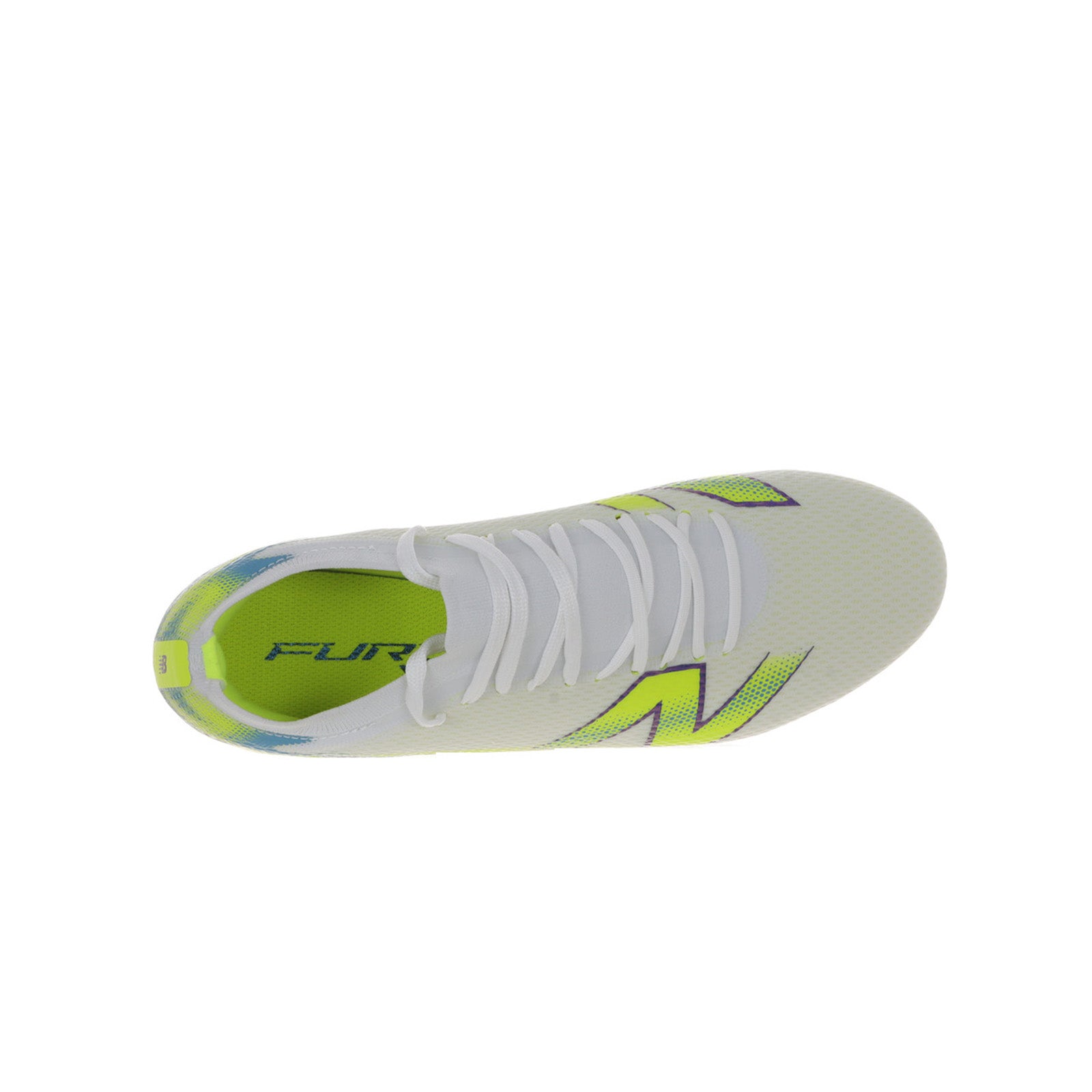 ニューバランス FURON TEAM HG/AG V9 UF3H6J62E サッカースパイク 2E ワイド フューロン ホワイト ブルー 土 人工芝 天然芝 uf3h6j62e