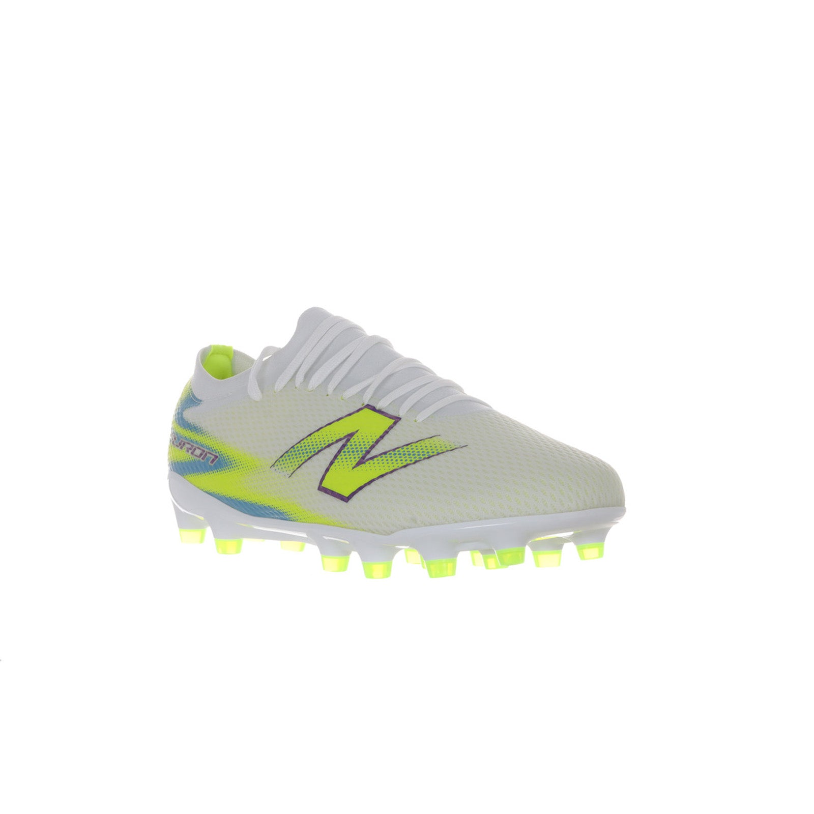 ニューバランス FURON TEAM HG/AG V9 UF3H6J62E サッカースパイク 2E ワイド フューロン ホワイト ブルー 土 人工芝 天然芝 uf3h6j62e