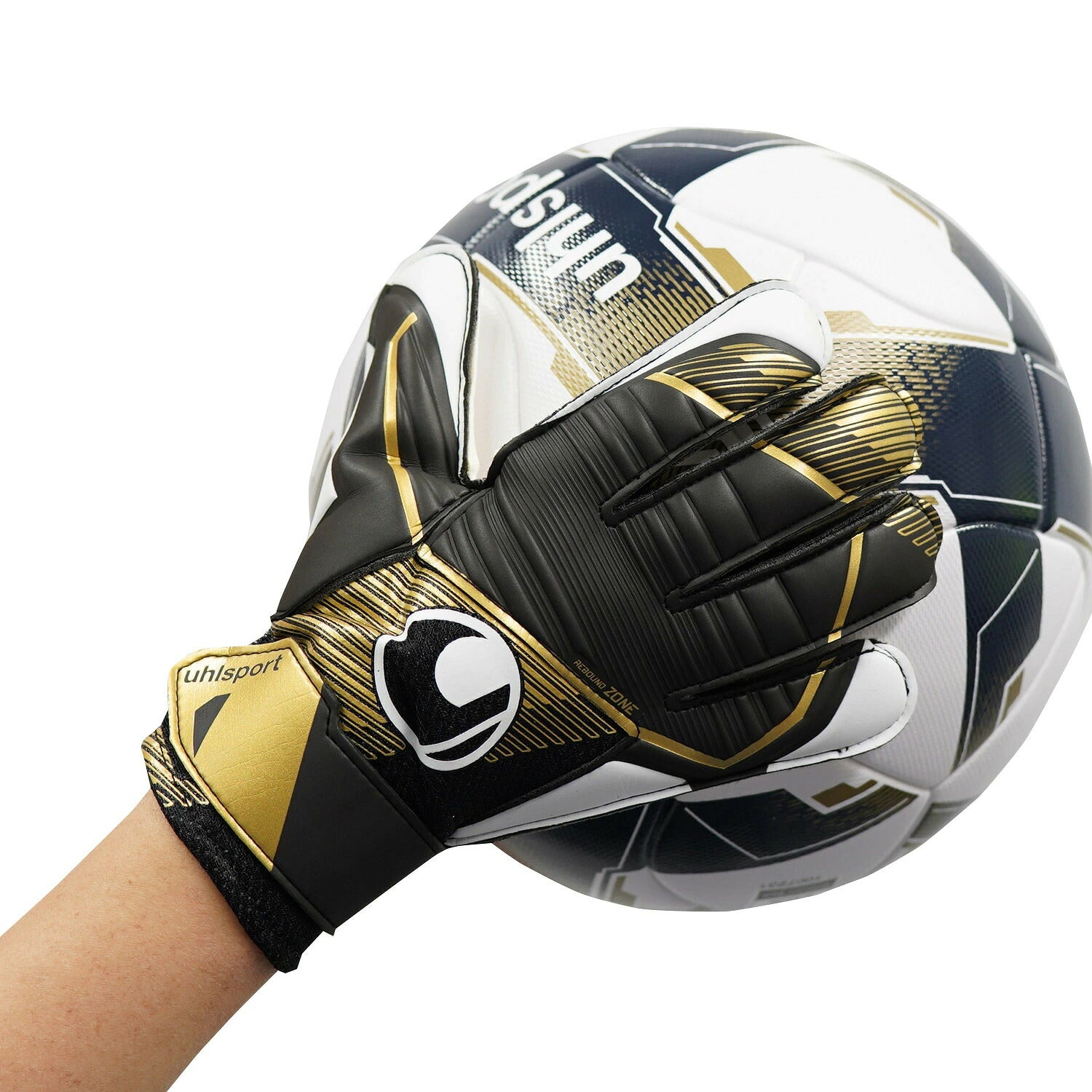 ウールシュポルト uhlsport エリート スターターソフト 1011312-02 サッカー キーパーグローブ GKグローブ ゴールキーパー ブラック ゴールド ホワイト トレーニング 試合 練習用 1011312-02
