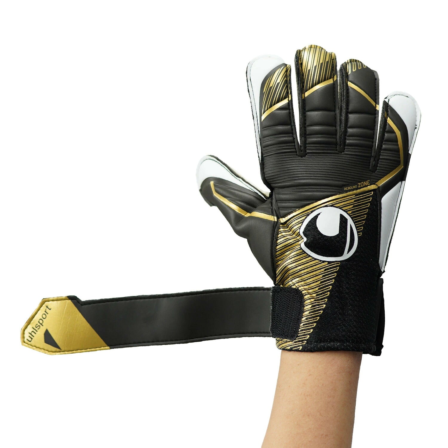 ウールシュポルト uhlsport エリート スターターソフト 1011312-02 サッカー キーパーグローブ GKグローブ ゴールキーパー ブラック ゴールド ホワイト トレーニング 試合 練習用 1011312-02