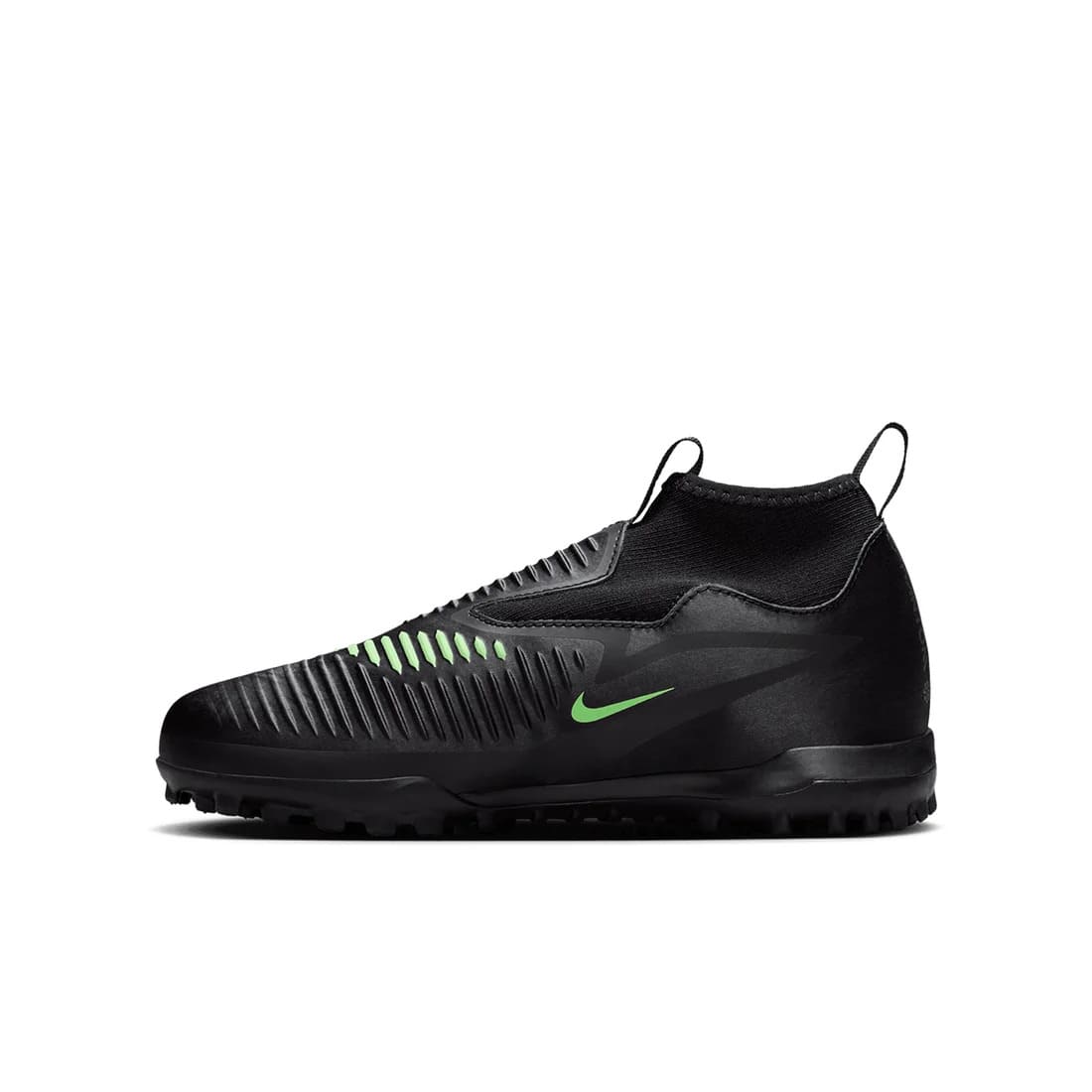 ナイキ ジュニア ファントム 6 HIGH アカデミー TF ブラック グリーン NIKE Phantom 6 Academy TF ジュニア トレーニングシューズ サッカー ターフ 人工芝 hq2049-001