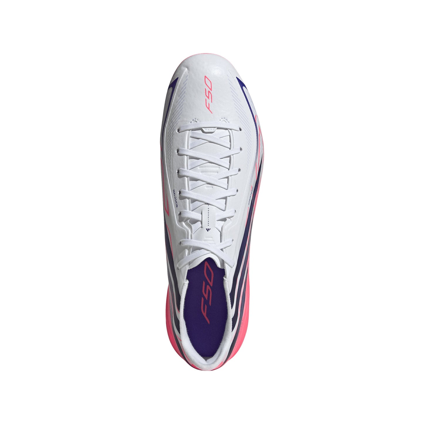 アディダス F50 HYPERFAST LEAGUE HG/AG JAPAN HQ2379 adidas サッカースパイク ホワイト ソーラーパープル 土 人工芝 天然芝 F50 ハイパーファスト hq2379